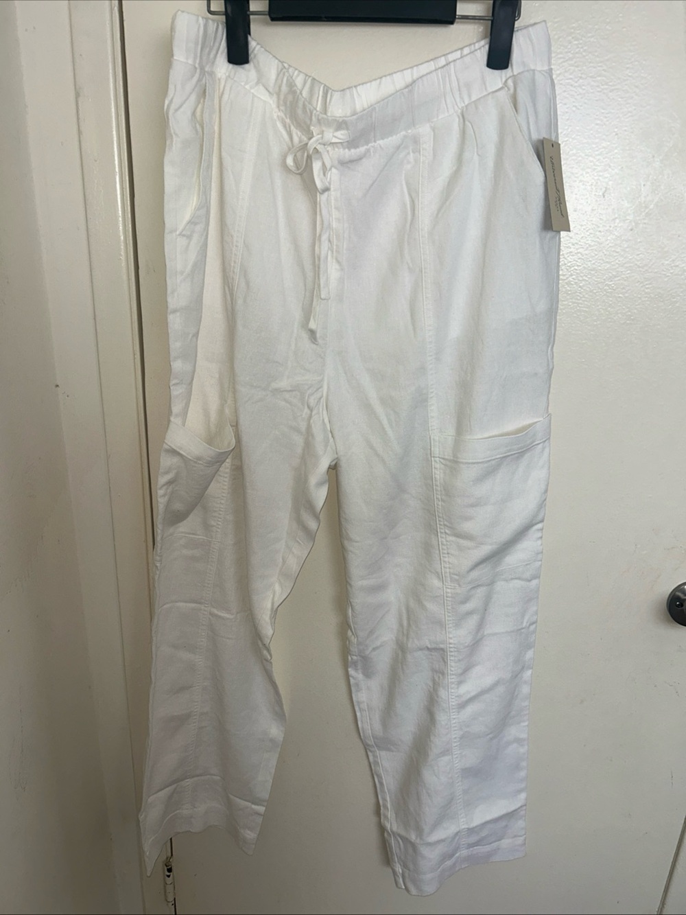 Universal Thread Cream Drawstring Waist Pants - Picture 10 of 10